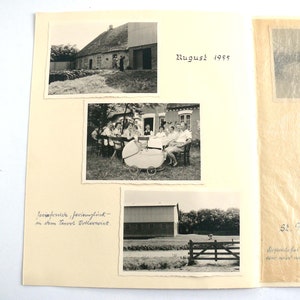 10 FOTOS 7x10VOLLERWIEK St.PETER auf 2 DoppelSeiten URLAUB Ferien Reisen ECHTfotos Schnappschüsse Vintage Fotos der 1950er Bild 2