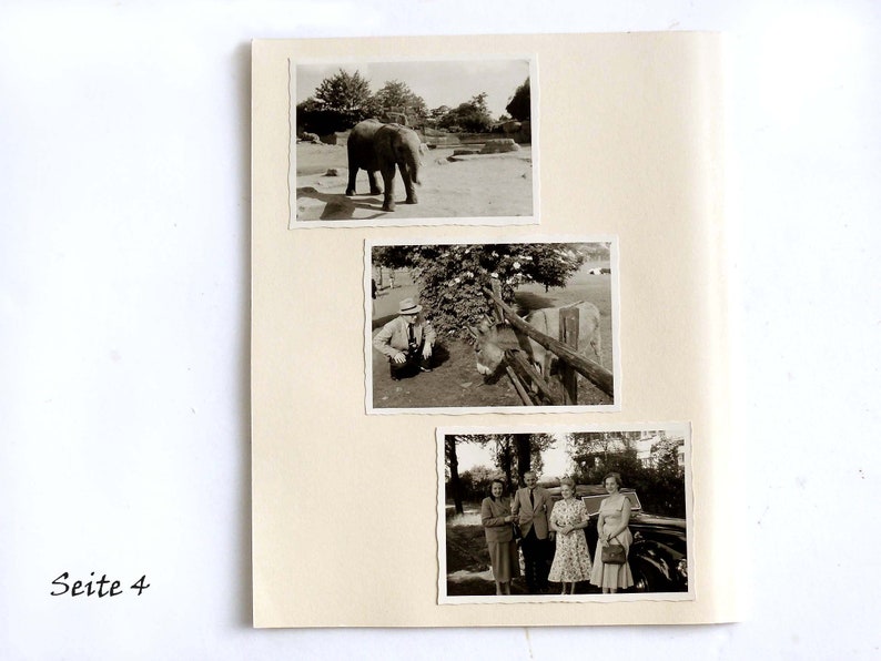 15 FOTOS 7x10 auf 2 DoppelSeiten URLAUB Ferien Reisen ECHTfotos Schnappschüsse FreudenFotos Vintage Fotos der 1950er Bild 4