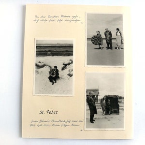 10 FOTOS 7x10VOLLERWIEK St.PETER auf 2 DoppelSeiten URLAUB Ferien Reisen ECHTfotos Schnappschüsse Vintage Fotos der 1950er Bild 4