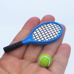 Miniatur Tennis Puppenhaus Miniaturen Diorama Miniaturen Lieferungen Puppenhaus Dekor Wanddekor Puppenhaus Tennis Personalisierte Geschenke