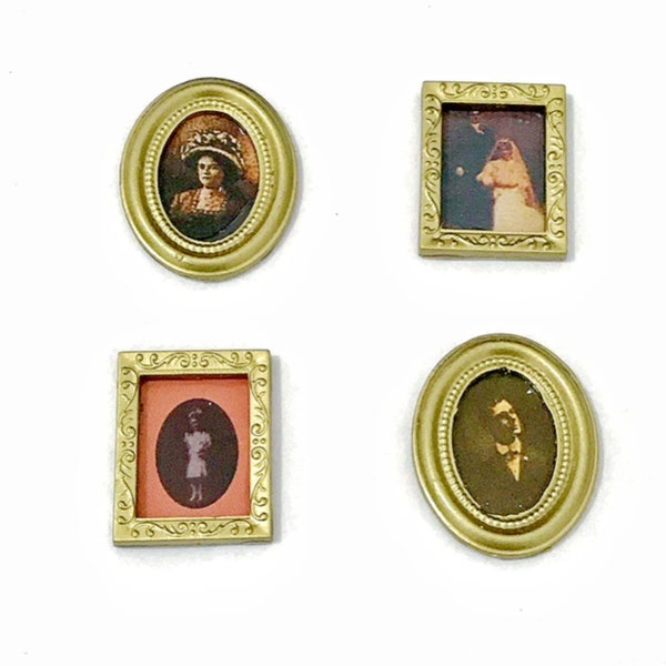 Miniature mural (4pcs) Miniature painting Dollhouse miniatures Dolls decor Diorama miniatures Mini art Tiny art Miniatures for dollhouse