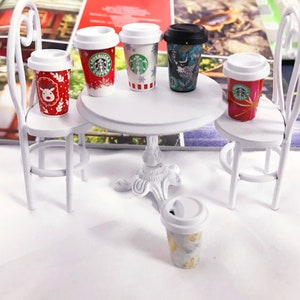 DIY Miniature Starbucks Hot Cups  DollHouse food for Barbie 