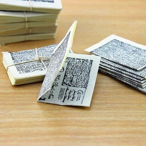 Miniature newspapers Miniatures Dollhouse miniatures Diorama miniature Miniature painting Mini art Dolls decor Personalized gifts