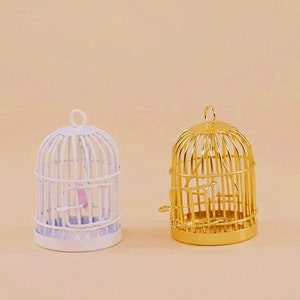 Miniature birdcage Miniature decoration Miniature bird cage Dollhouse miniatures Dollhouse miniature artisan Photography props