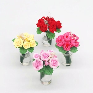 Miniatur Blumen Topf Miniaturen Pflanze Puppenstube Miniaturen BJD Puppendekoration Puppenhaus Miniatur Fotografie Requisiten