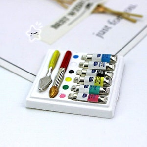 Miniature paints Miniature pigment Dollhouse miniatures Diorama Miniatures Mini art Personalized gifts