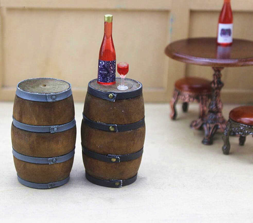 Miniature Wine Barrel Miniature Food Miniature Wine Miniature Etsy