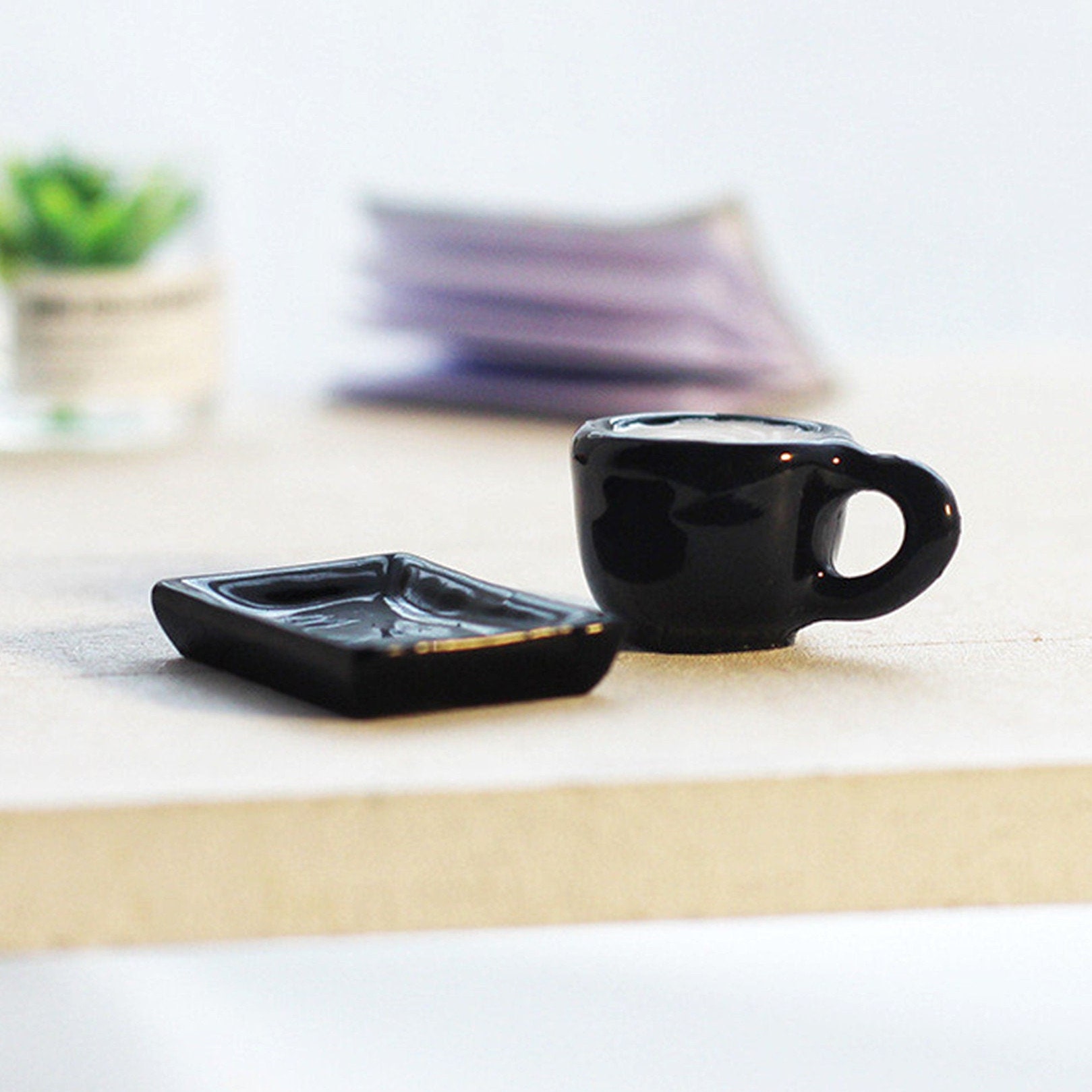 Miniature Coffee Cup (2pcs) Miniature Food Dollhouse Miniatures