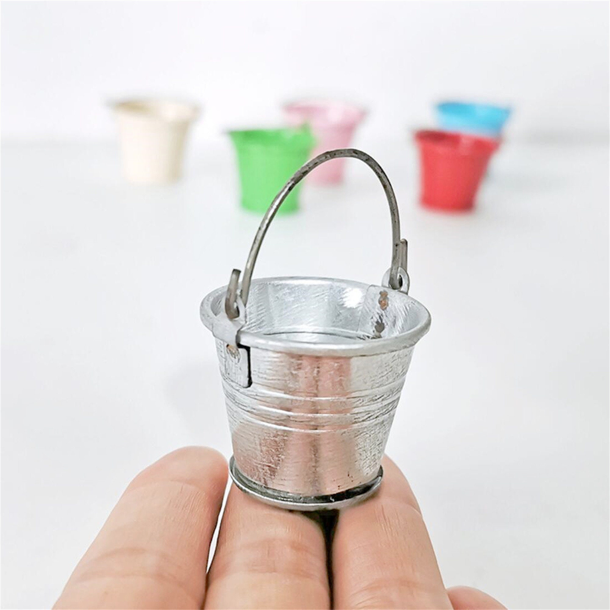 Miniature bucket Miniatures cleaning kit Dollhouse miniature Etsy
