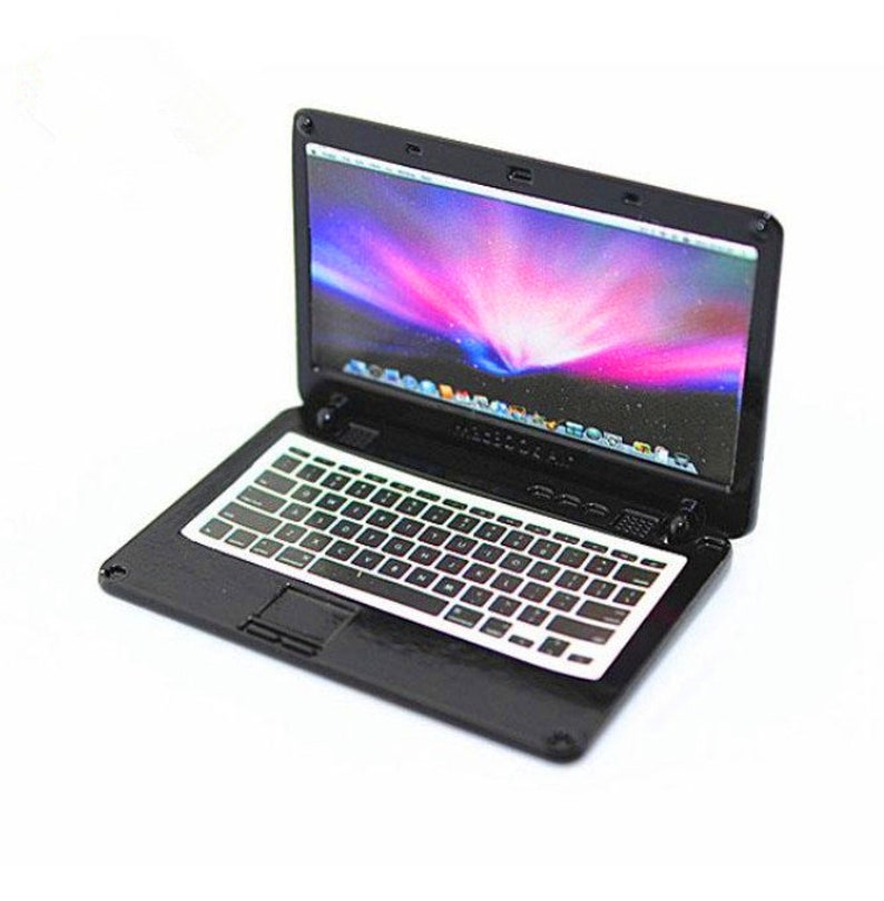 Miniature Computer Miniature Laptop Dollhouse Miniatures Etsy Australia