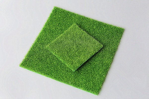 Miniature Lawn Turf Grassland Lawn Model Dollhouse Accessory - Etsy ...