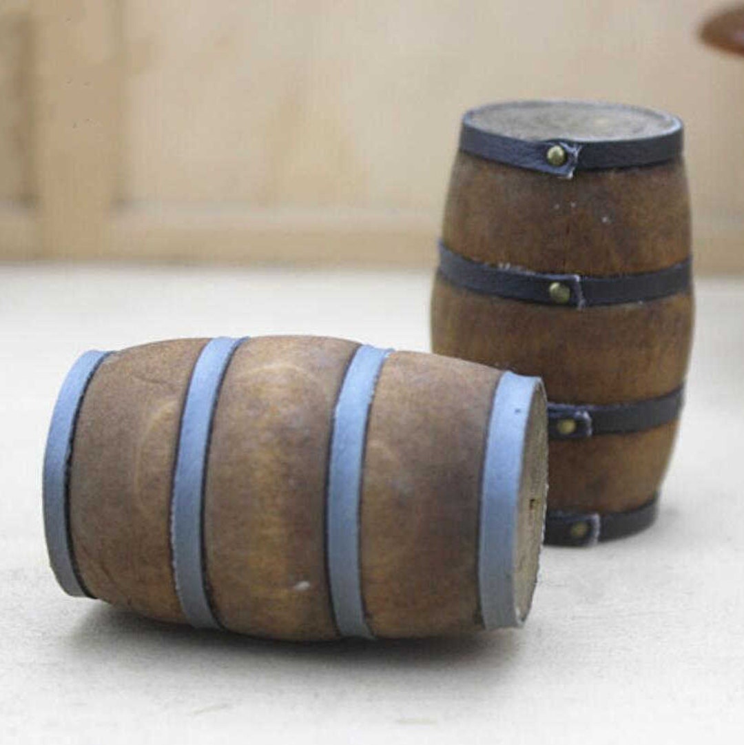 Miniature Wine Barrel Dollhouse Wine Barrel Dollhouse Miniatures Diorama Miniatures Supplies