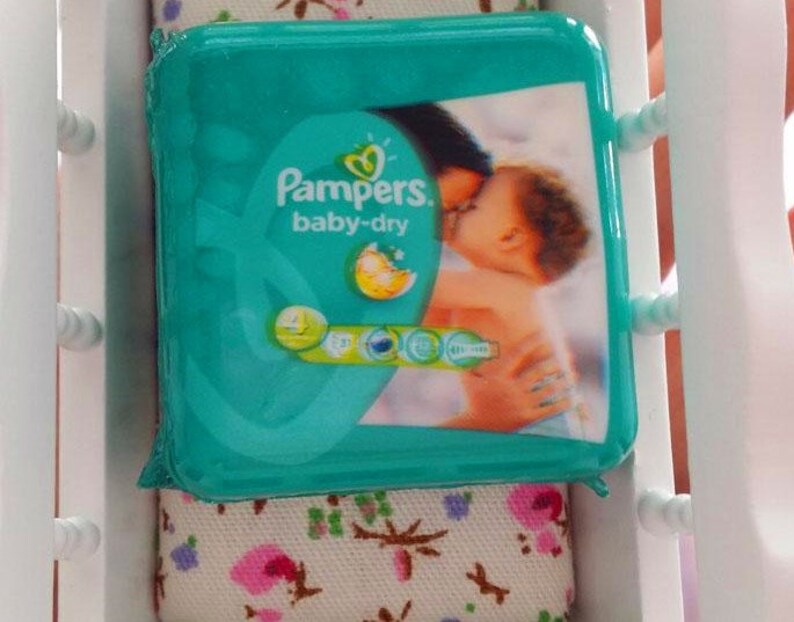 Miniature Pampers baby diapers Dollhouse miniatures Dollhouse | Etsy