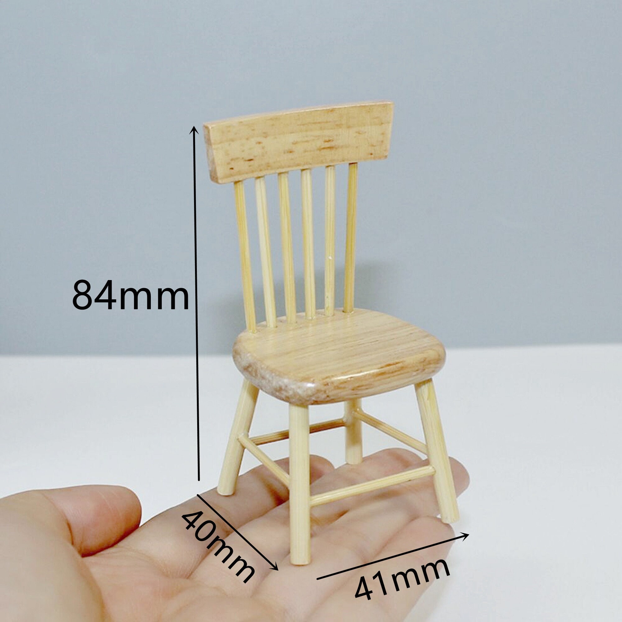 Miniature Food Dinner Set Miniature Desk Chair Miniature Table Etsy