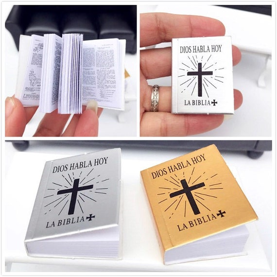 Miniature Books Bible Mini Bible Scripture Holly Writ Dollhouse