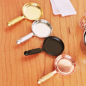 Miniature pan Dollhouse kitchen Miniature kitchen Dollhouse miniatures Diorama miniatures supplies Dollhouse kitchenware