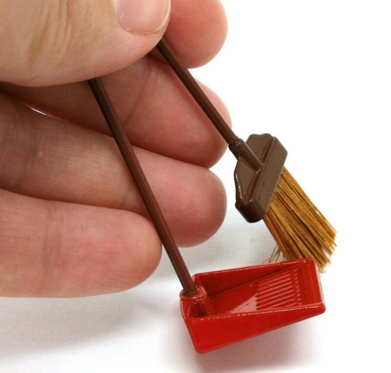 Dollshouse Miniatura ~ Metal ~ recogedor