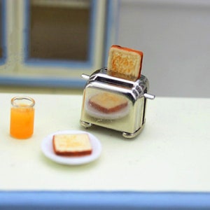 Miniatur Brot Maschine Miniatur Lebensmittel Miniatur Toaster Miniaturen Puppenhaus Miniaturen Miniaturen Fotorequisite