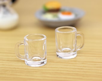 Miniature mug (10pcs) Dollhouse water cup Dollhouse miniatures Diorama miniatures supplies Dollhouse kitchenware