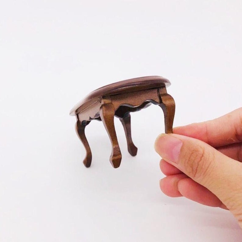 Miniature table Miniature furniture Dollhouse miniatures Dollhouse furniture Diorama miniatures furnitures Doll house desk decor image 3