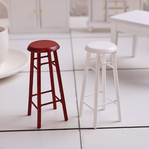 Miniatur Barhocker Miniatur Möbel Puppenhaus Möbel Puppenhaus Miniaturen Puppenhaus Hocker Diorama Miniaturen Zubehör