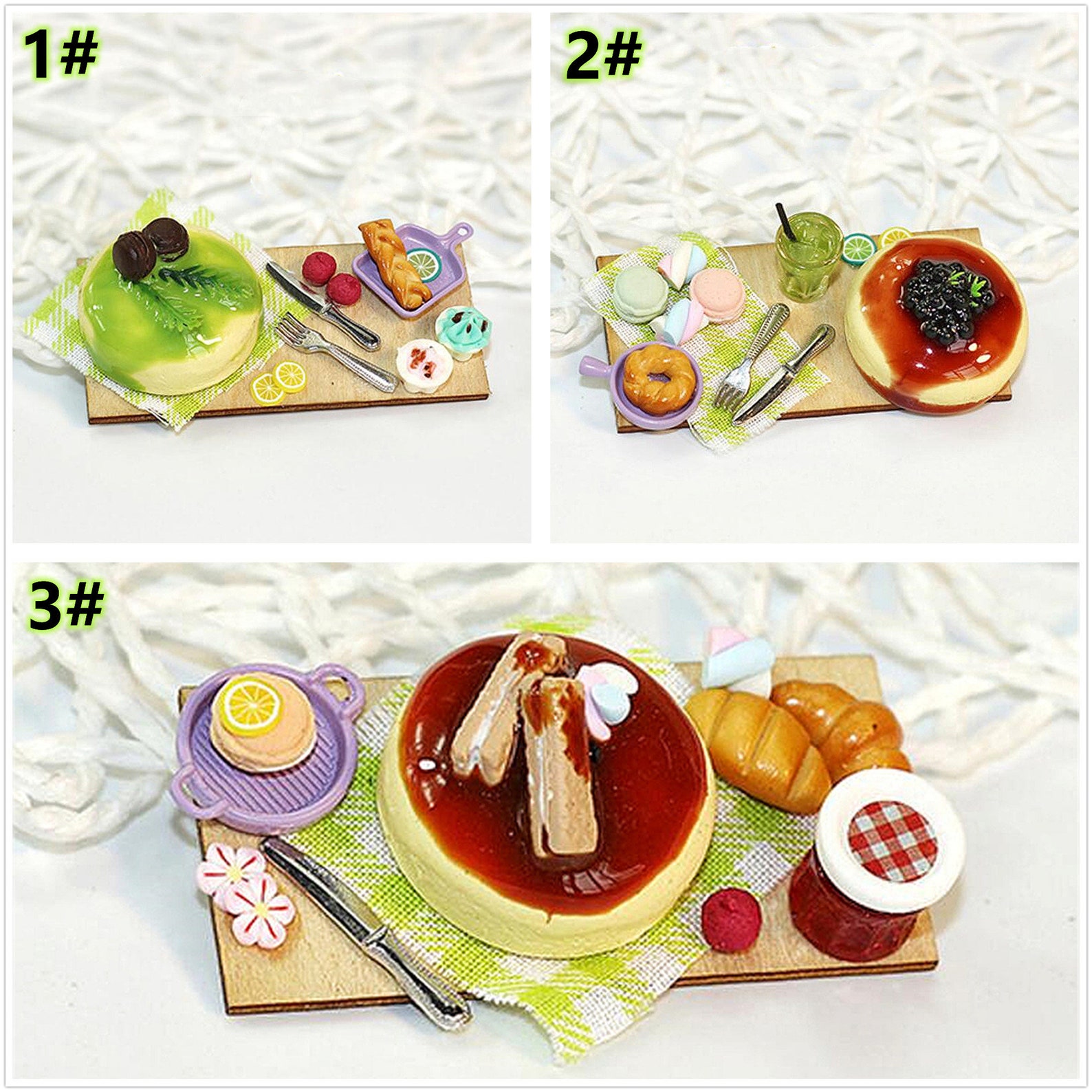 Miniature Cheesecake Miniature Food Dollhouse Miniatures Etsy