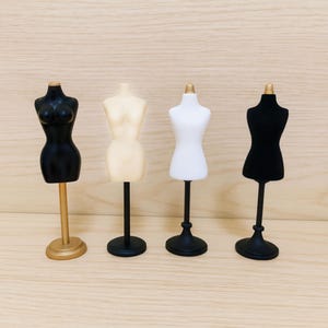 Miniature dress mannequin model Dollhouse sewing accessory Dollhouse miniatures Sewing room diorama prop decoration