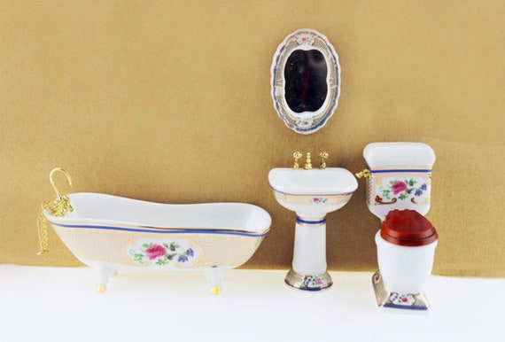 dollhouse bathroom set