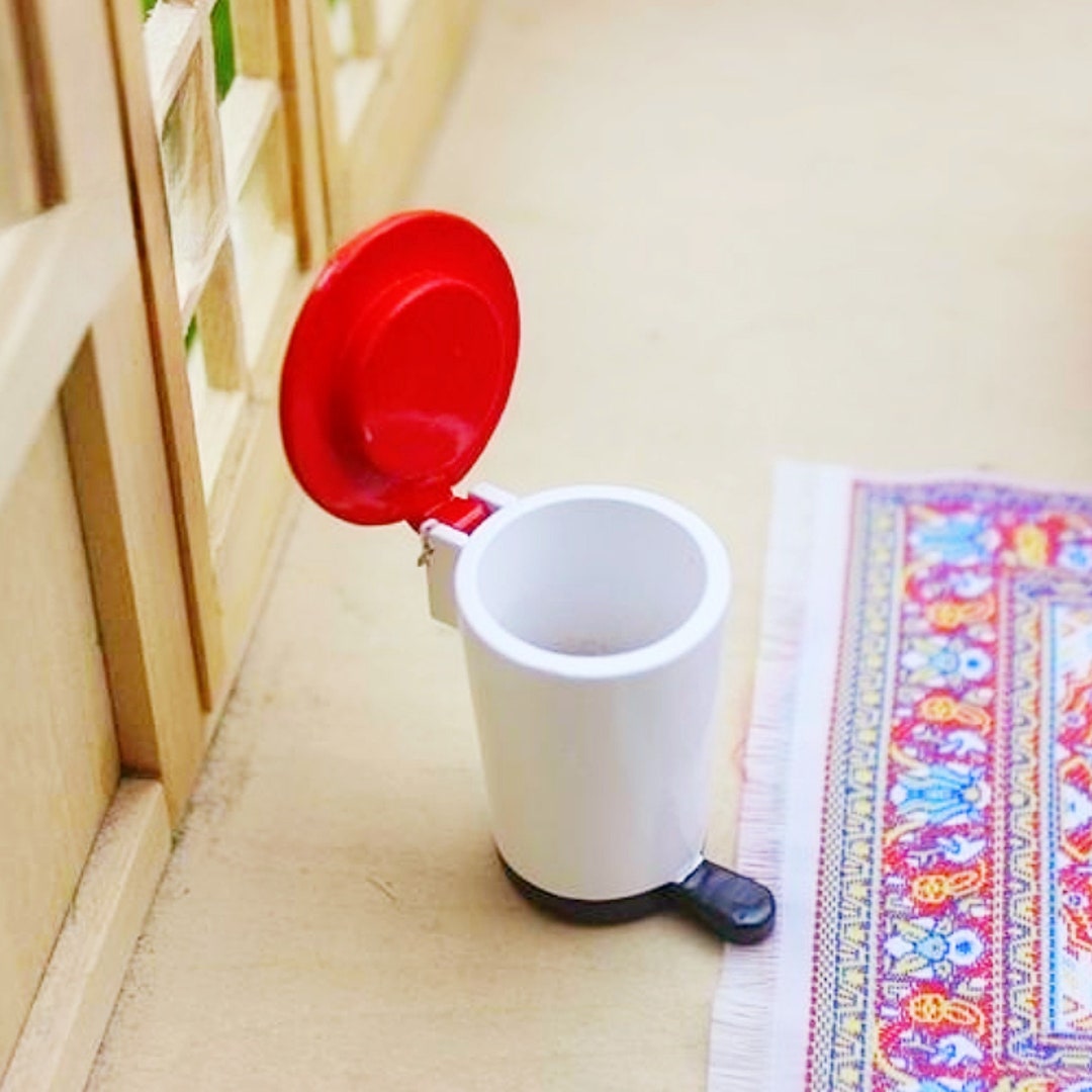 Miniature Trash Can Dollhouse Miniatures Dollhouse Decoration Diorama ...