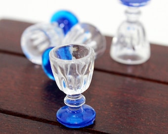 Alnicov Service à thé miniature - 15 pièces - Tasses en porcelaine - Accessoires pour maison de poupée Barbie 1/12 - Maison de poupée Lundby - Maison de poupée miniature