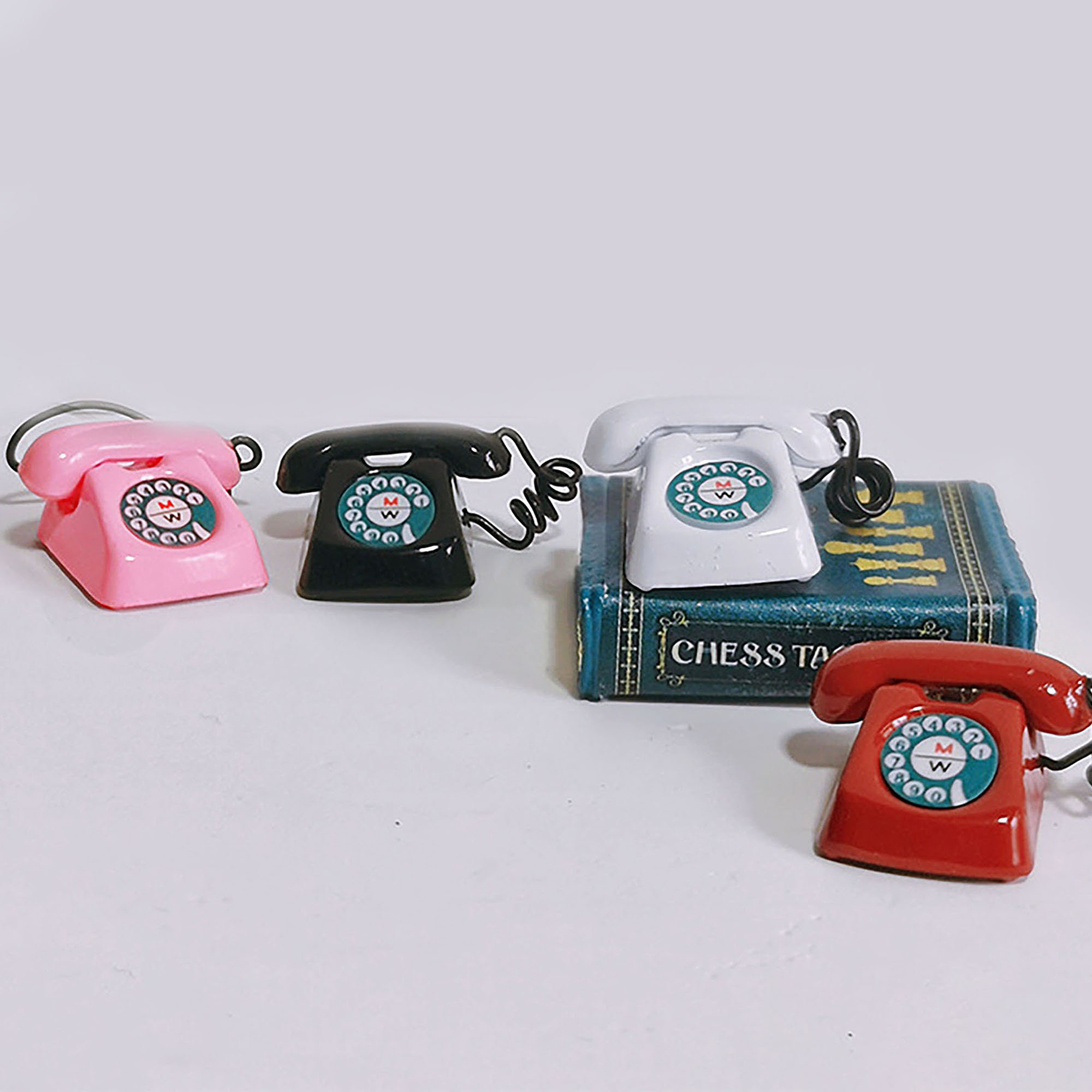 Dollhouse Telephone 1:12 Miniature Vintage Rotary