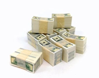 1:12 Dollhouse Money Banknotes US Currency Pocket Decor for BJD Doll Accs A 