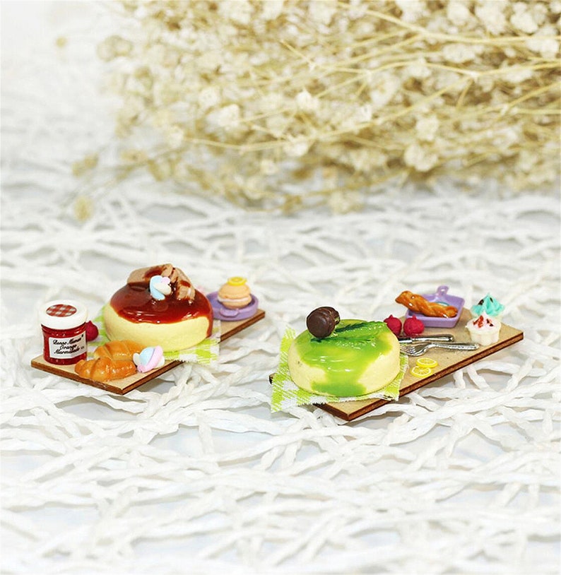 Miniature Cheesecake Miniature Food Dollhouse Miniatures Etsy