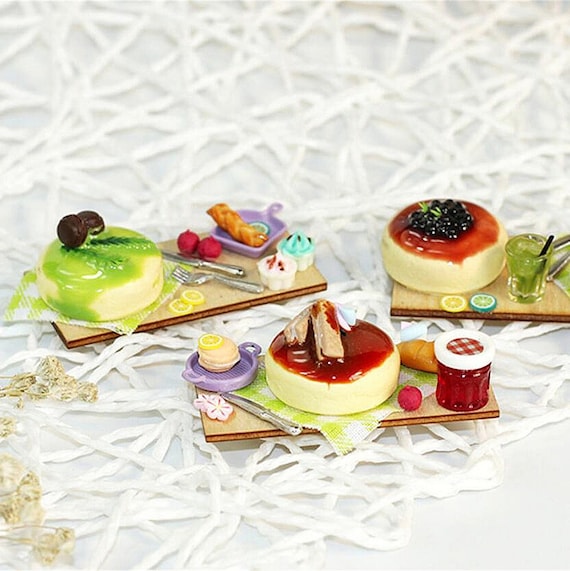 ミニチュアチーズケーキ ミニチュアフード ドールハウスミニチュア