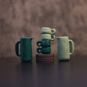 Miniatur Kessel Tasse Set Küchenutensilien Miniaturen Puppenstube Miniaturen Puppenstube Küche PuppenstubenFotografie Requisiten