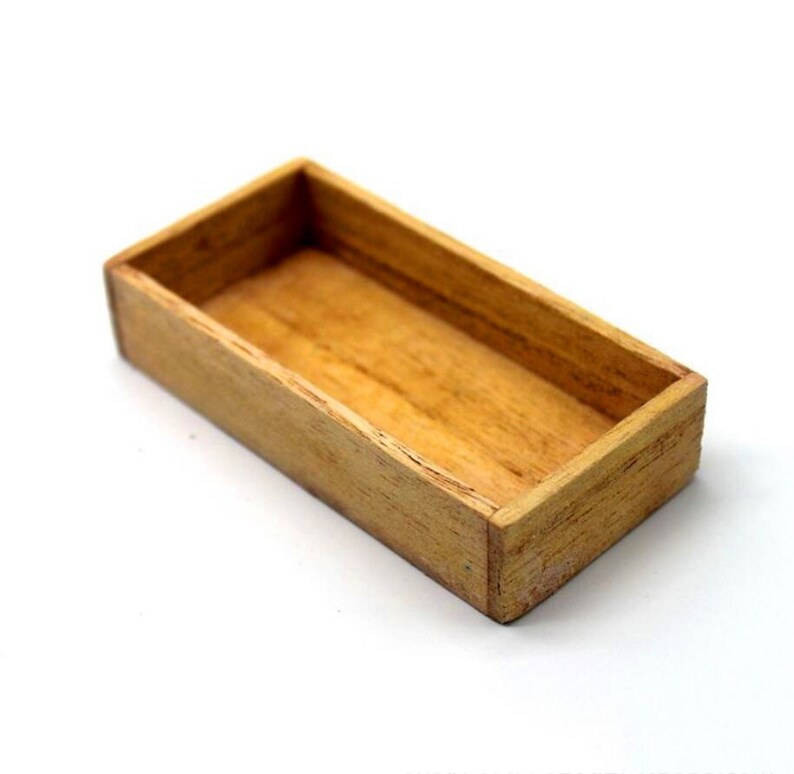 Miniature Storage Wood Box Miniature Food Dollhouse Miniatures Etsy