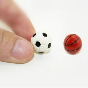 Miniatur Basketball Fußball Puppenhaus Miniaturen Diorama Miniatur Puppenhaus Ball Mini Kunst Tiny Art personalisierte Geschenke Miniaturen