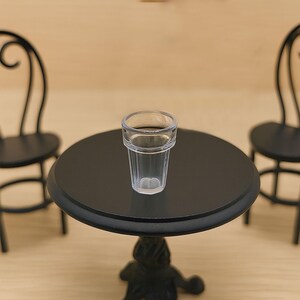 Miniature clear cup 10pcs Dollhouse drinkware accessory Tableware prop for diorama image 2