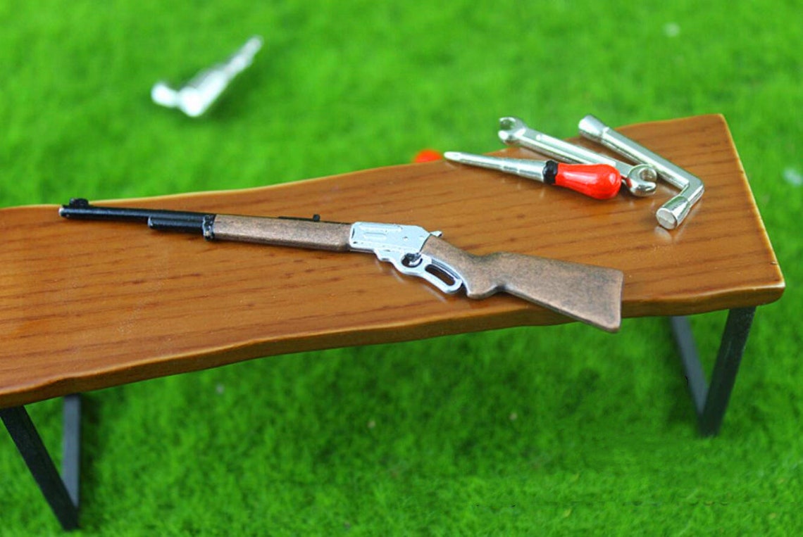 Miniatures Shotgun Dollhouse Miniatures Miniature Gun Etsy