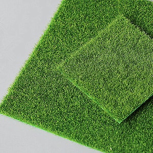 Miniatur Rasen Wiese Modell Puppenhaus Zubehör DIY Bastelbedarf Diorama Miniaturen Hausdekoration Mini Landschaft Dekoration