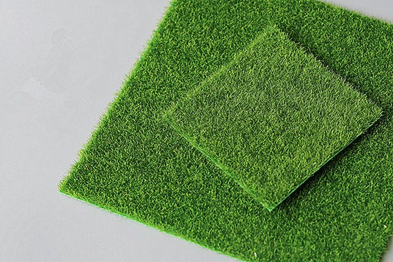 Miniature Lawn Turf Grassland Lawn Model Dollhouse Accessory - Etsy ...