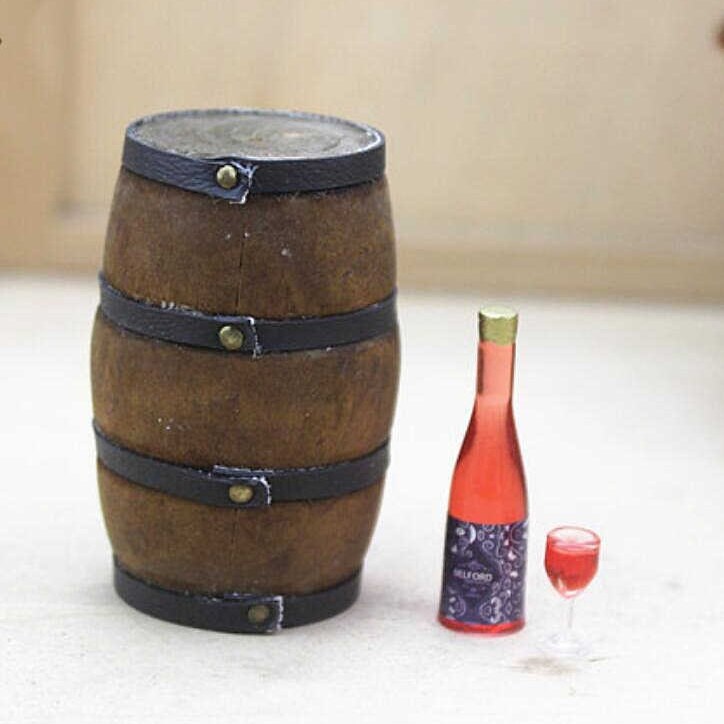 Accessori da Bar per casa delle bambole Mini modello da tasca in botte di birra