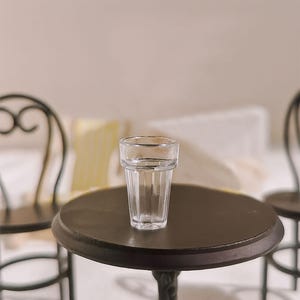 Miniature clear cup 10pcs Dollhouse drinkware accessory Tableware prop for diorama image 4