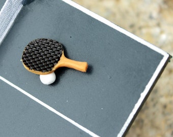 Toddmomy Mesa De Ping Pong En Miniatura Para Casa De Muñecas – Set Deportivo En Miniatura, Accesorio De Decoración Para Miniaturas Y Juguetes