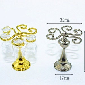 Miniature wine glass rack Dollhouse miniatures Dollhouse decoration Miniature dnd Dollhouse miniature artisan Photography props