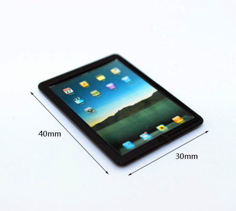 Miniature Ipad Miniature Tablet Miniatures Dollhouse Miniature - Etsy