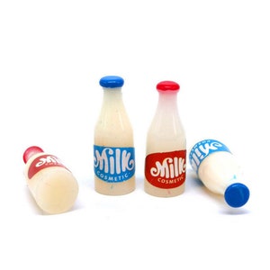 Miniature milk bottle (6pcs) Miniature drink Dollhouse miniatures Diorama miniatures supplies Food earrings Photography props