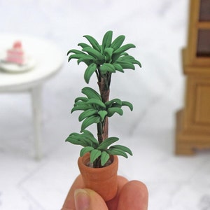 Miniature bonsai plant tree Miniature flower Dollhouse miniatures Doll house decoration Diorama miniatures supplies Personalized gifts