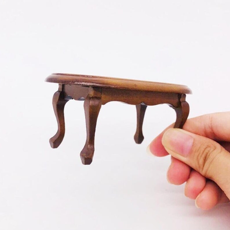 Miniature table Miniature furniture Dollhouse miniatures Dollhouse furniture Diorama miniatures furnitures Doll house desk decor image 4