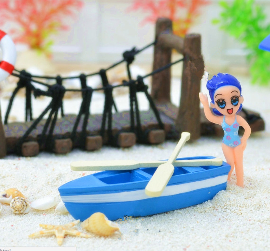 Miniature Boat Miniatures Dollhouse Miniatures Dollhouse Etsy